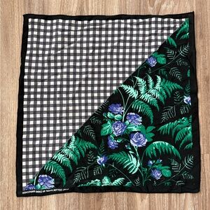 Floral and Checkered Bandana